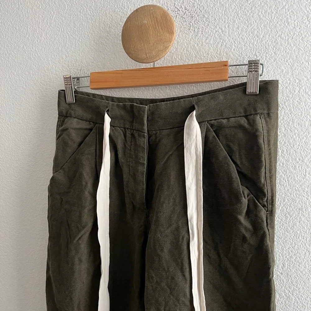 Aritzia Wilfred Linen Allant Crop Pants